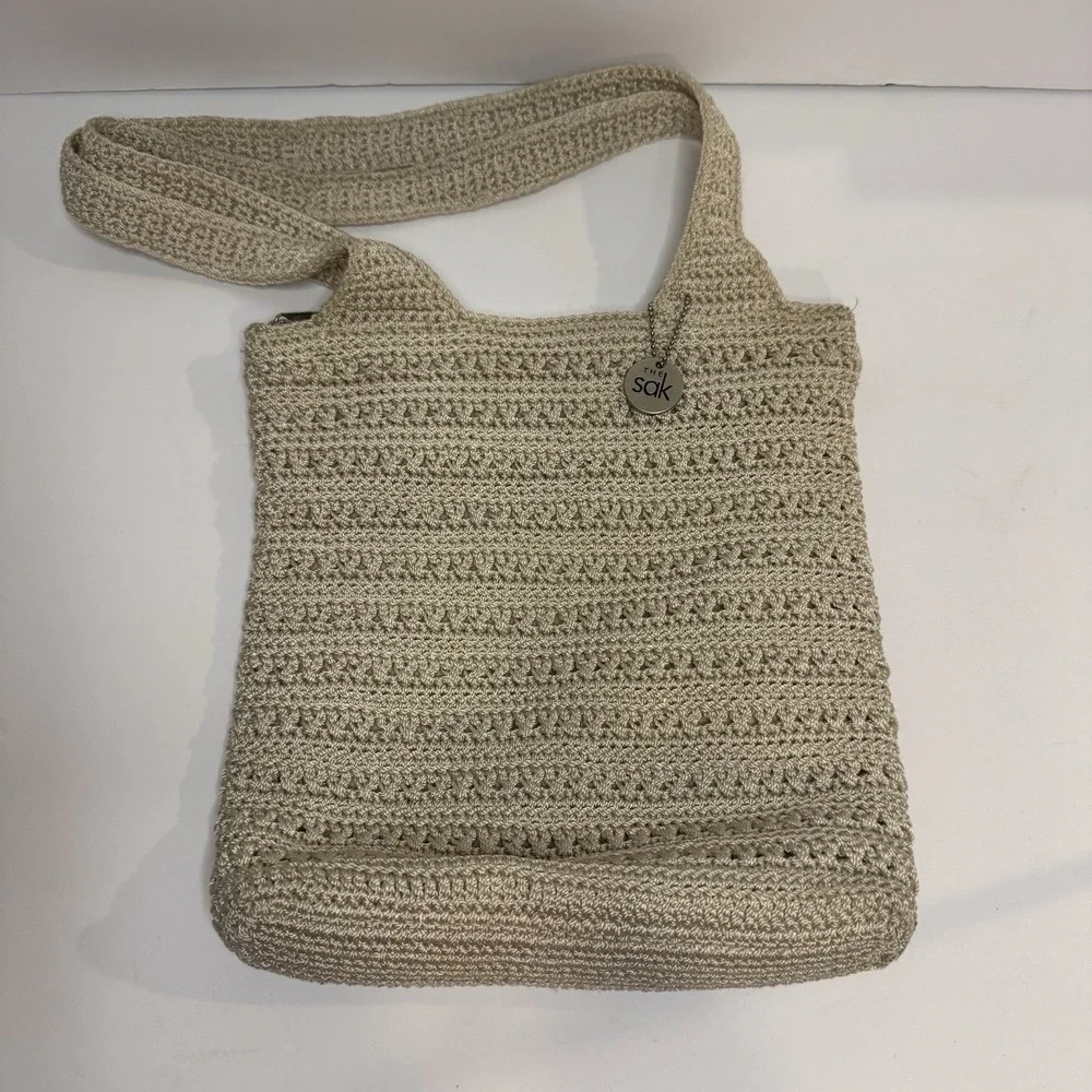 The SAK Original‎ Crochet Knitted Shoulder Bag Purse Handbag